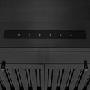 ZLINE 30" Convertible Vent Wall Mount Range Hood in Black Stainless Steel with Crown Molding (BSKENCRN-30) Range Hoods ZLINE 