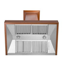 ZLINE 30" Designer Series Copper Finish Wall Range Hood with 500 CFM Motor (8632C-30) Range Hoods ZLINE 