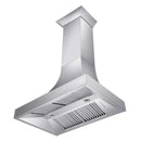 ZLINE 30" Designer Series DuraSnow Stainless Wall Range Hood with 500 CFM Motor (8632S-30) Range Hoods ZLINE 
