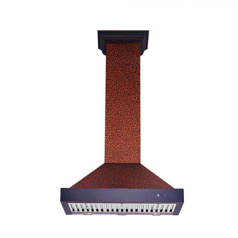 ZLINE 30" Designer Series Embossed Copper Finish Wall Range Hood (KB2-EBXXX-30) Range Hoods ZLINE 