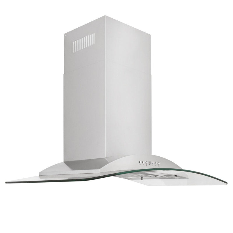 ZLINE 30 in. Convertible Vent Wall Mount Range Hood in Stainless Steel & Glass (KN-30) Range Hoods ZLINE 