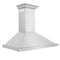 ZLINE 30-Inch Convertible Vent Wall Mount Range Hood in Stainless Steel with Crown Molding (KBCRN-30)