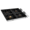ZLINE 30-Inch Gas Cooktop with 4 Gas Brass Burners and Black Porcelain Top (RC-BR-30-PBT)