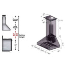 ZLINE 30 in. Professional Wall Mount Range Hood in Stainless Steel with Built-in CrownSound® Bluetooth Speakers (697CRN-BT-30) Range Hoods ZLINE 