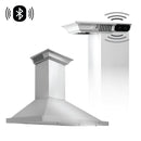 ZLINE 30 in. Wall Mount Range Hood in Stainless Steel with Built-in CrownSound® Bluetooth Speakers (KBCRN-BT-30) Range Hoods ZLINE 