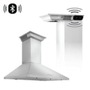 ZLINE 30 in. Wall Mount Range Hood in Stainless Steel with Built-in CrownSound® Bluetooth Speakers (KL2CRN-BT-30) Range Hoods ZLINE 