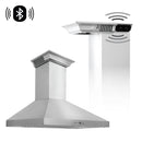 ZLINE 30 in. Wall Mount Range Hood in Stainless Steel with Built-in CrownSound® Bluetooth Speakers (KL3CRN-BT-30) Range Hoods ZLINE 