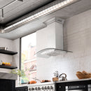 ZLINE 30 in. Wall Mount Range Hood in Stainless Steel with Built-in CrownSound® Bluetooth Speakers (KZCRN-BT-30) Range Hoods ZLINE 