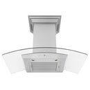 ZLINE 30 in. Wall Mount Range Hood in Stainless Steel with Built-in CrownSound® Bluetooth Speakers (KZCRN-BT-30) Range Hoods ZLINE 