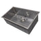 ZLINE 30-Inch Meribel Undermount Single Bowl Fingerprint Resistant Stainless Steel Kitchen Sink with Bottom Grid (SRS-30S)