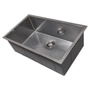 ZLINE 30" Meribel Undermount Single Bowl DuraSnow® Stainless Steel Kitchen Sink with Bottom Grid (SRS-30S) Kitchen Sink ZLINE 