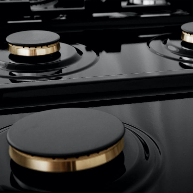 ZLINE 30" Porcelain Gas Stovetop in DuraSnow® Stainless Steel with 4 Gas Brass Burners (RTS-BR-30) Rangetops ZLINE 