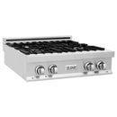ZLINE 30-Inch Porcelain Gas Stovetop with 4 Gas Burners and Griddle (RT-GR-30)
