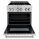 ZLINE 30" Professional 4.0 Cu. Ft. 4 Gas Burner/Electric Oven Range In Stainless Steel With Brass Burners (RA-BR-30) Ranges ZLINE 