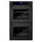 ZLINE 30-Inch Professional Double Wall Oven with Self Clean and True Convection in Black Stainless Steel (AWD-30-BS)