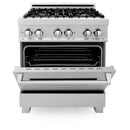 ZLINE 30" Professional Dual Fuel Range in DuraSnow Stainless (RAS-SN-30) Ranges ZLINE 