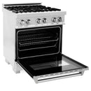 ZLINE 30" Professional Dual Fuel Range in DuraSnow Stainless (RAS-SN-30) Ranges ZLINE 