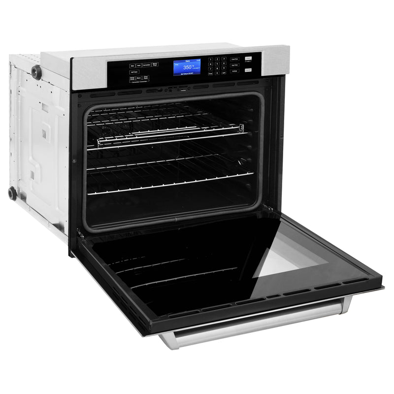 ZLINE 30” Professional Electric Wall Oven with Self Clean in DuraSnow® Stainless Steel (AWSS-30) Wall Ovens ZLINE 