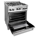 ZLINE 30" Professional Gas on Gas Range in Stainless Steel with DuraSnow Stainless Door (RG-SN-30) Ranges ZLINE 