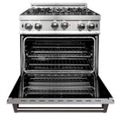 ZLINE 30" Professional Gas on Gas Range in Stainless Steel with DuraSnow Stainless Door (RG-SN-30) Ranges ZLINE 