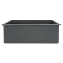 ZLINE 30" Rome Dual Mount Single Bowl Fireclay Kitchen Sink with Bottom Grid in Charcoal (FRC5124-CL-30) Kitchen Sink ZLINE 