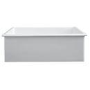 ZLINE 30" Rome Dual Mount Single Bowl Fireclay Kitchen Sink with Bottom Grid in White Gloss (FRC5124-WH-30) Kitchen Sink ZLINE 