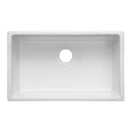 ZLINE 30" Rome Dual Mount Single Bowl Fireclay Kitchen Sink with Bottom Grid in White Gloss (FRC5124-WH-30) Kitchen Sink ZLINE 