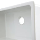 ZLINE 30" Rome Dual Mount Single Bowl Fireclay Kitchen Sink with Bottom Grid in White Gloss (FRC5124-WH-30) Kitchen Sink ZLINE 