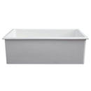 ZLINE 30" Rome Dual Mount Single Bowl Fireclay Kitchen Sink with Bottom Grid in White Matte (FRC5124-WM-30) Kitchen Sink ZLINE 