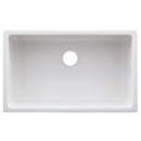 ZLINE 30" Rome Dual Mount Single Bowl Fireclay Kitchen Sink with Bottom Grid in White Matte (FRC5124-WM-30) Kitchen Sink ZLINE 