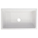 ZLINE 30" Turin Farmhouse Apron Front Reversible Single Bowl Fireclay Kitchen Sink with Bottom Grid in White Gloss (FRC5117-WH-30) Kitchen Sink ZLINE 