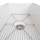 ZLINE 30" Turin Farmhouse Apron Front Reversible Single Bowl Fireclay Kitchen Sink with Bottom Grid in White Gloss (FRC5117-WH-30) Kitchen Sink ZLINE 