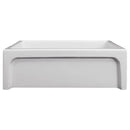 ZLINE 30" Turin Farmhouse Apron Front Reversible Single Bowl Fireclay Kitchen Sink with Bottom Grid in White Gloss (FRC5117-WH-30) Kitchen Sink ZLINE 