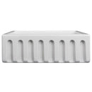 ZLINE 30" Venice Farmhouse Apron Front Reversible Single Bowl Fireclay Kitchen Sink with Bottom Grid in White Gloss (FRC5119-WH-30) Kitchen Sink ZLINE 