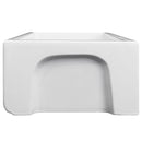 ZLINE 30" Venice Farmhouse Apron Front Reversible Single Bowl Fireclay Kitchen Sink with Bottom Grid in White Gloss (FRC5119-WH-30) Kitchen Sink ZLINE 
