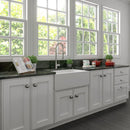 ZLINE 30" Venice Farmhouse Apron Front Reversible Single Bowl Fireclay Kitchen Sink with Bottom Grid in White Matte (FRC5119-WM-30) Kitchen Sink ZLINE 