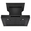 ZLINE 30" Wall Mount Range Hood in Black Stainless Steel with Built-in CrownSound® Bluetooth Speakers (BSKENCRN-BT-30) Range Hoods ZLINE 