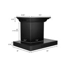 ZLINE 30" Wall Mount Range Hood in Black Stainless Steel with Built-in CrownSound® Bluetooth Speakers (BSKENCRN-BT-30) Range Hoods ZLINE 