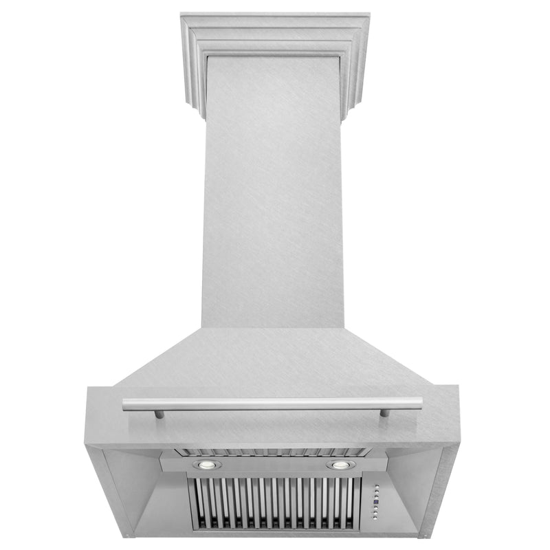 ZLINE 30" Wall Mount Range Hood in DuraSnow Stainless Steel with DuraSnow Handle (8654SNX-30) Range Hoods ZLINE 