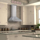 ZLINE 30" Wall Mount Range Hood with Crown Molding in DuraSnow Stainless Steel (8KF2S-30) Range Hoods ZLINE 