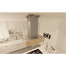 ZLINE 30" Wooden Island Range Hood with Butcher Block (681iM-30) Range Hoods ZLINE 