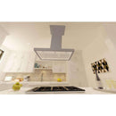ZLINE 30" Wooden Island Range Hood with Crown Molding (KBiUU-30) Range Hoods ZLINE 