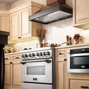 ZLINE 30" Wooden Wall Range Hood, Crown Molding (KBAR-30) Range Hoods ZLINE 