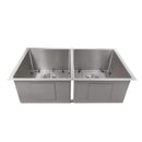 ZLINE 33" Anton Undermount Double Bowl Stainless Steel Kitchen Sink with Bottom Grid (SR50D-33) Kitchen Sink ZLINE 