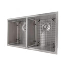ZLINE 33" Anton Undermount Double Bowl Stainless Steel Kitchen Sink with Bottom Grid (SR50D-33) Kitchen Sink ZLINE 
