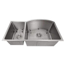 ZLINE 33" Aspen Undermount Double Bowl Stainless Steel Kitchen Sink with Bottom Grid (SC30D-33) Kitchen Sink ZLINE 