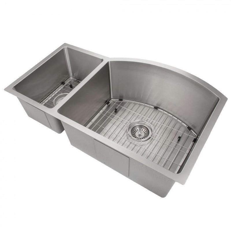 ZLINE 33" Aspen Undermount Double Bowl Stainless Steel Kitchen Sink with Bottom Grid (SC30D-33) Kitchen Sink ZLINE 