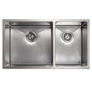 ZLINE 33" Chamonix Undermount Double Bowl DuraSnow® Stainless Steel Kitchen Sink with Bottom Grid (SR60D-33S) Kitchen Sink ZLINE 