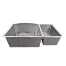 ZLINE 33" Cortina Undermount Double Bowl Stainless Steel Kitchen Sink with Bottom Grid (SC70D-33) Kitchen Sink ZLINE 