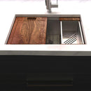 ZLINE 33" Garmisch Undermount Single Bowl DuraSnow® Stainless Steel Kitchen Sink with Bottom Grid and Accessories (SLS-33S) Kitchen Sink ZLINE 